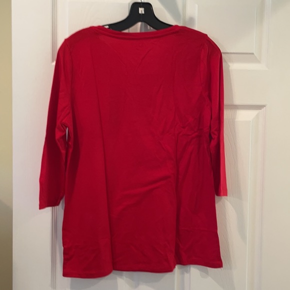 NWT Women’s Holiday 3/4 Sleeve Shirt - Picture 5 of 5